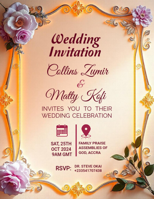 Wedding flyer Template PosterMyWall