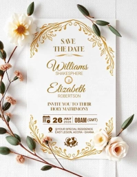 Wedding flyer template