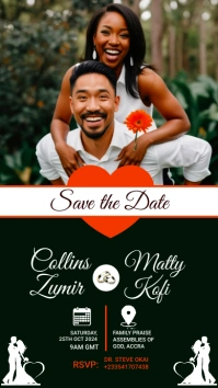 Wedding flyer template Instagram-Story