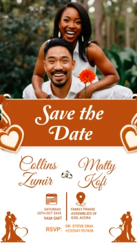 Wedding flyer template Instagram-Story