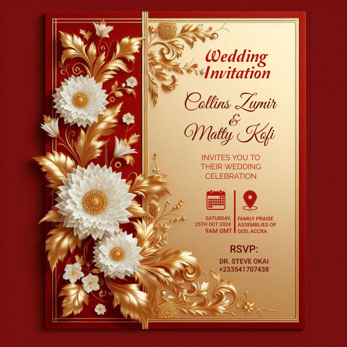 Wedding flyer template PosterMyWall