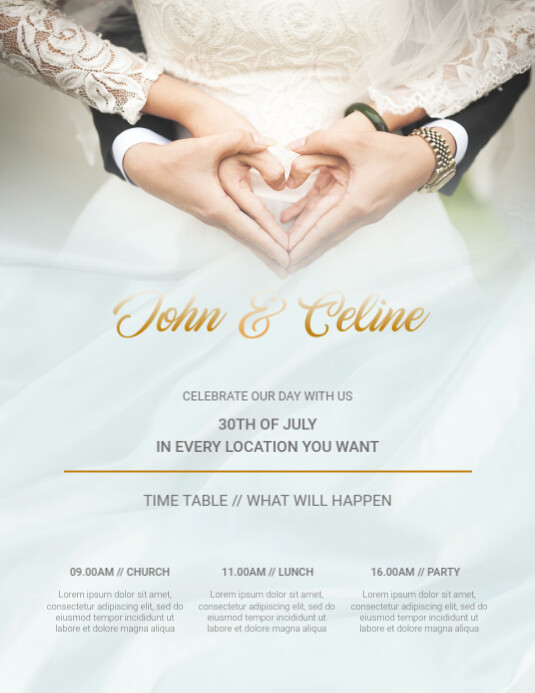 Wedding Flyer Template | PosterMyWall