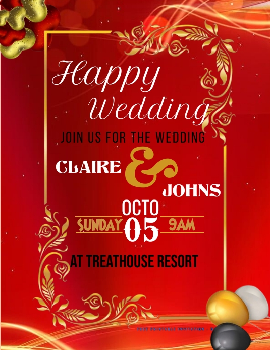 Wedding flyer template | PosterMyWall