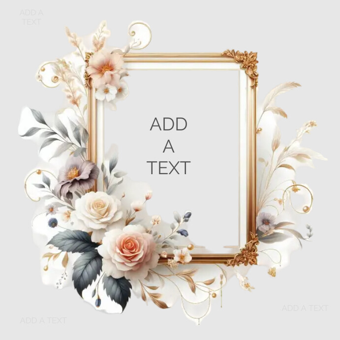 Wedding Frame Sample Layout Wedding Frame Template | PosterMyWall