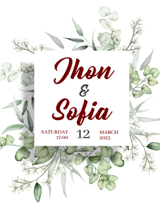 Wedding Frame Sample Layout Wedding Frame Template | PosterMyWall