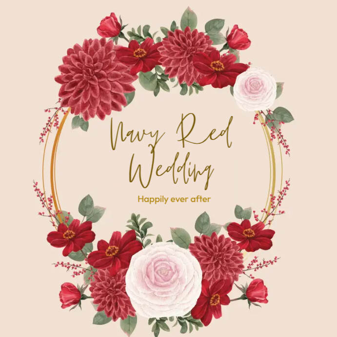 Red Wedding Frames