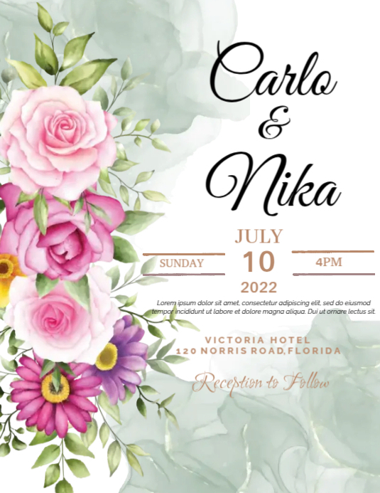 Wedding Frame Sample Layout Wedding Frame Template | PosterMyWall