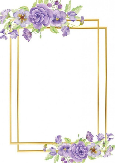 Wedding frame A3 template