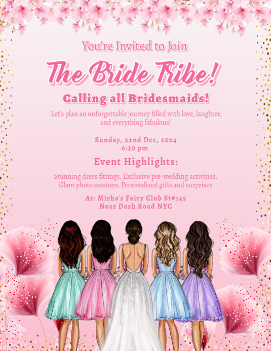 Copy of Bridesmaid Invitation, Bridesmaid Proposal. | PosterMyWall