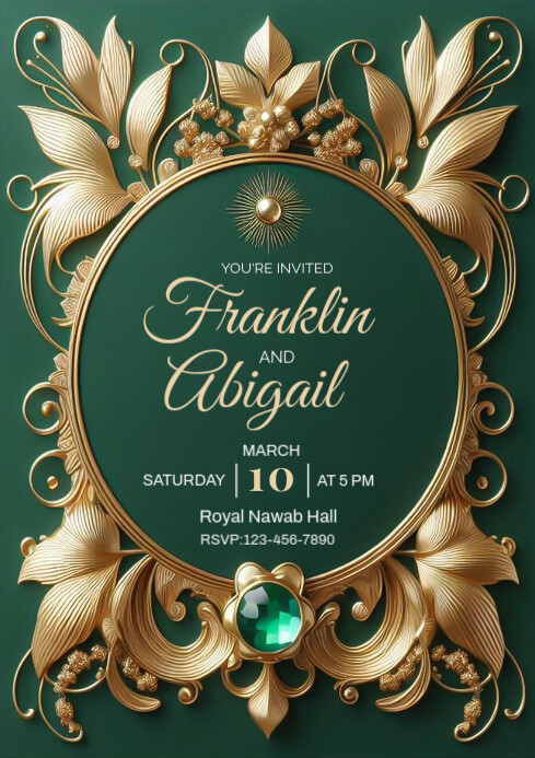 wedding invitation (1) Template | PosterMyWall