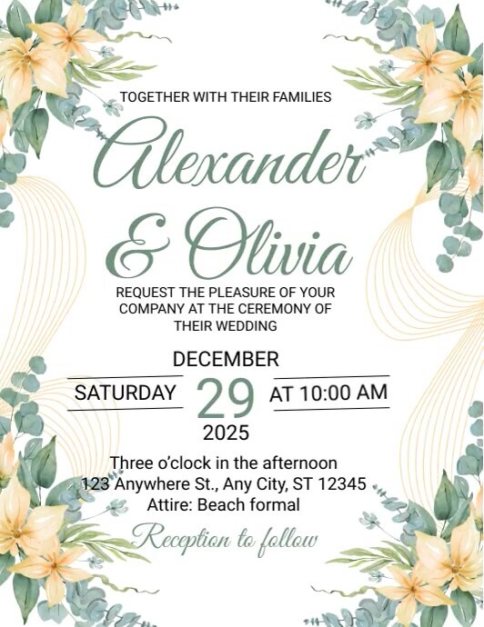 Wedding Invitation Ads Templat | PosterMyWall