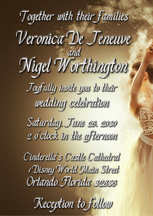 Wedding Invitation Announcement Template Postermywall