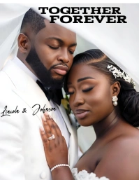 Wedding invitation banner template design Flyer (US Letter)