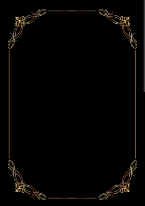 Wedding Invitation card background gold frame Template | PosterMyWall
