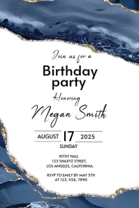 Wedding invitation card Pinterest Graphic template
