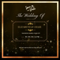 wedding invitation card Сообщение Instagram template