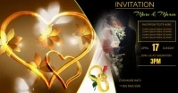 wedding invitation card online template Facebook Shared Image
