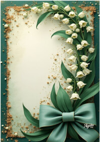 Wedding invitation card template A3