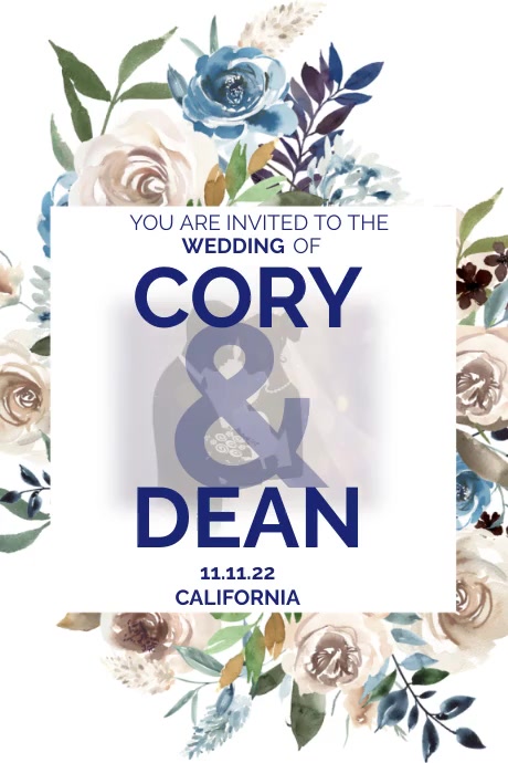 Wedding Invitation Cover Template | PosterMyWall