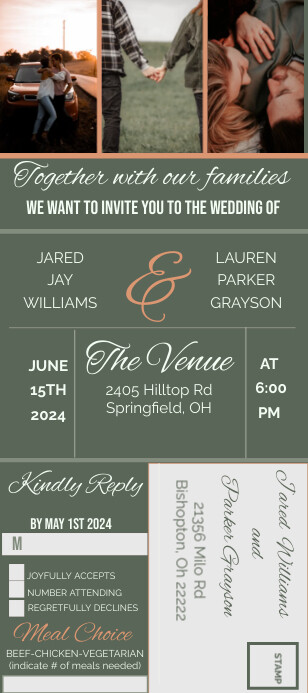 wedding invitation Template | PosterMyWall