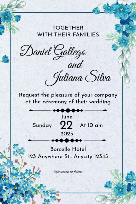 Wedding Invitation Template | PosterMyWall