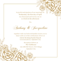 Wedding Invitation Square (1:1) template