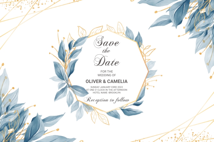 WEDDING INVITATION Etiqueta template