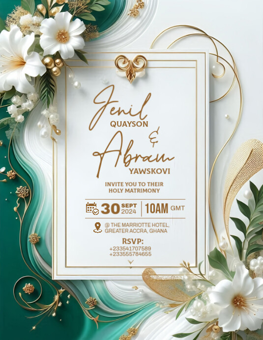 Wedding Invitation Template PosterMyWall