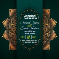 wedding invitation Сообщение Instagram template