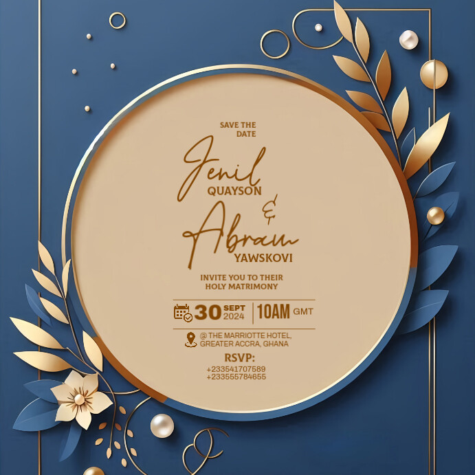 wedding invitation Template | PosterMyWall