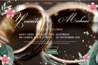 Wedding Invitation Póster template