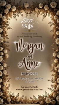 Wedding Invitation เรื่องราวบน Instagram template