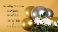 Wedding Invitation 数字显示屏 (16:9) template
