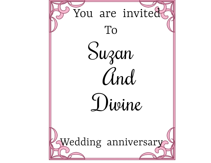 WEDDING INVITATION Flyer (US Letter) template