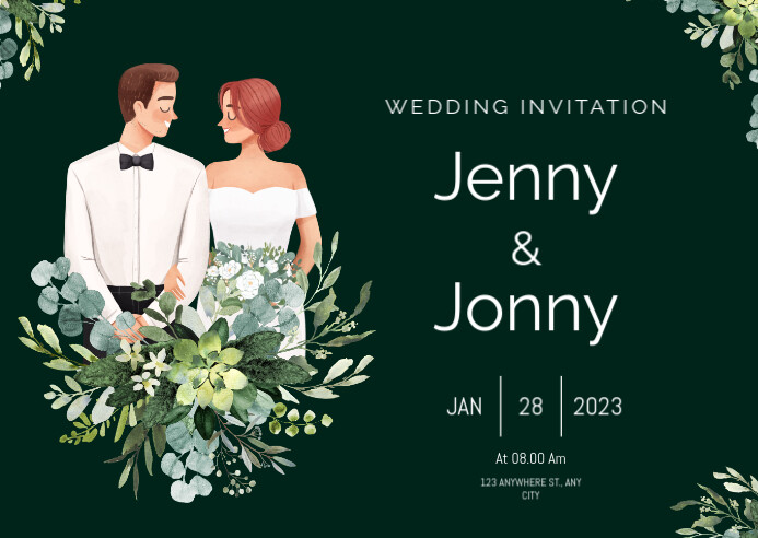 Wedding Invitation Template | PosterMyWall