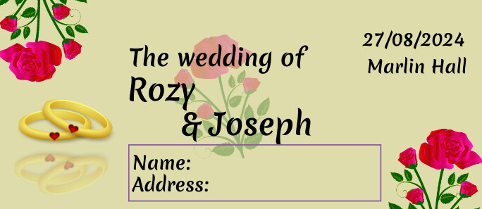 Wedding Invitation Envelope Template PosterMyWall