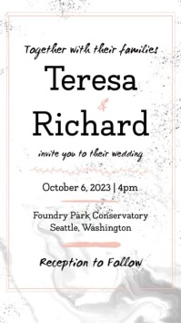 Wedding Invitation Instagram Story Template