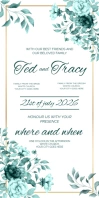 Wedding Invitation Minimal Roll Up Banner 3' × 6' template