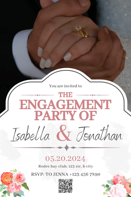 Wedding Invitation Poster Template | PosterMyWall