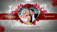 Wedding Invitation Template Cartão de visita