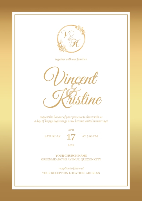 Wedding Invitation Template | PosterMyWall