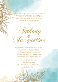 Wedding Invitation Template A4