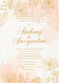 Wedding Invitation Template A4