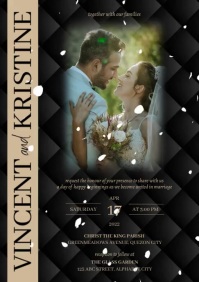 Wedding Invitation Template A4