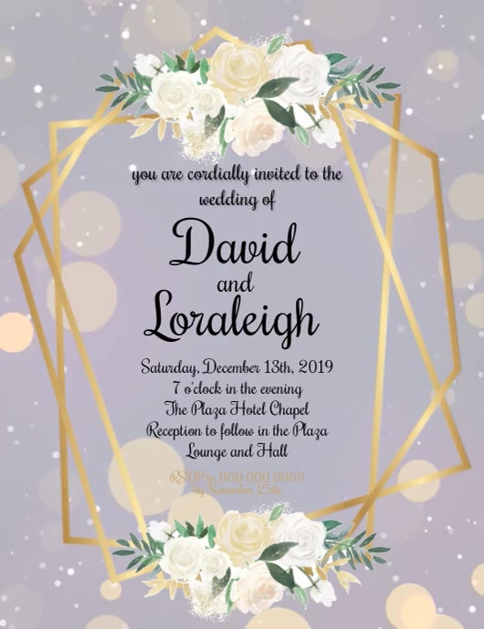 Wedding Invitation Template PosterMyWall