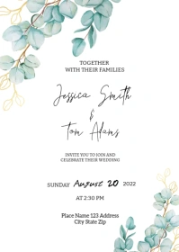 Wedding Invitation Template A6