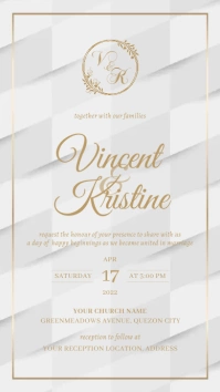 Wedding Invitation Template Instagram Story