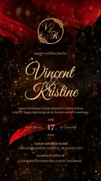 Wedding Invitation Template Instagram Story