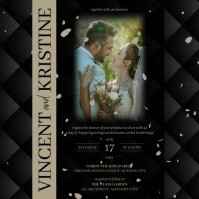Wedding Invitation Template Instagram 帖子