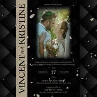 Wedding Invitation Template Instagram Post